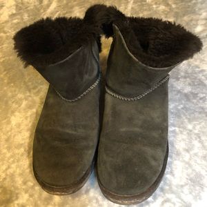 Black bow UGG Boots